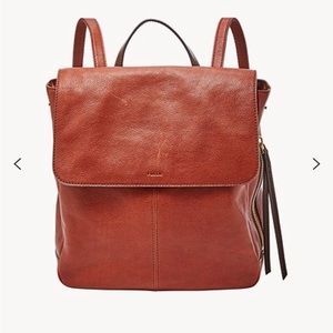 Fossil Leather Backpack